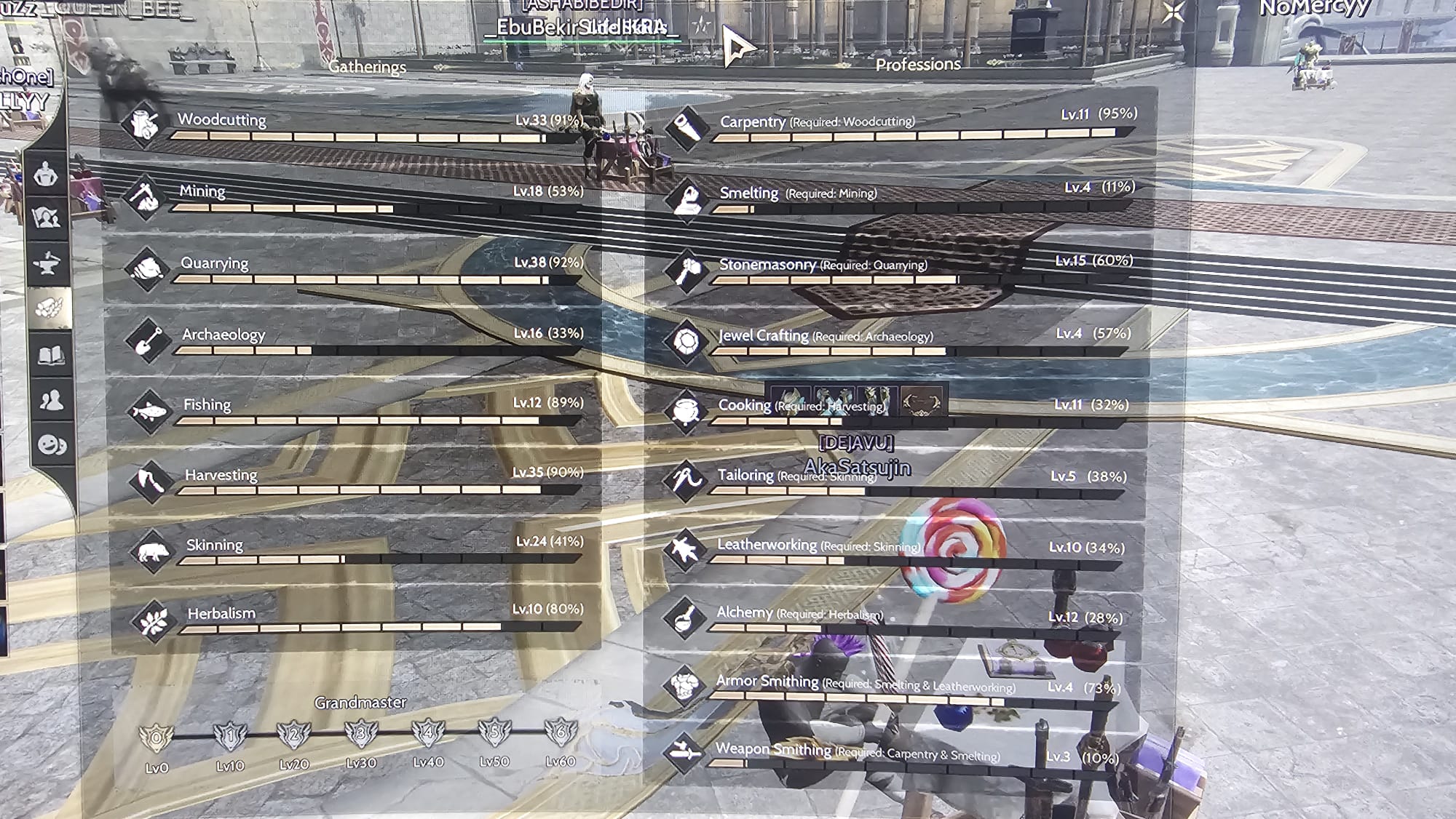85/2 +8 Relicli Full Skill Toplayıcı Asas GM1 olmak üzre