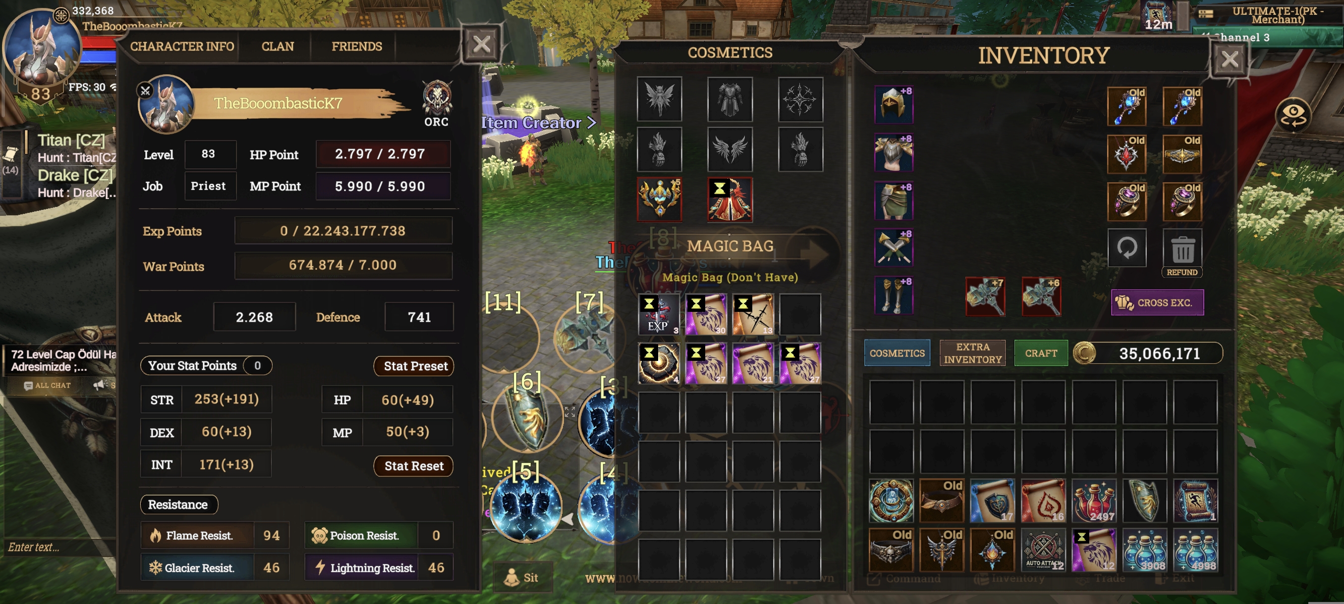 Sell ARES 83 itemli priest