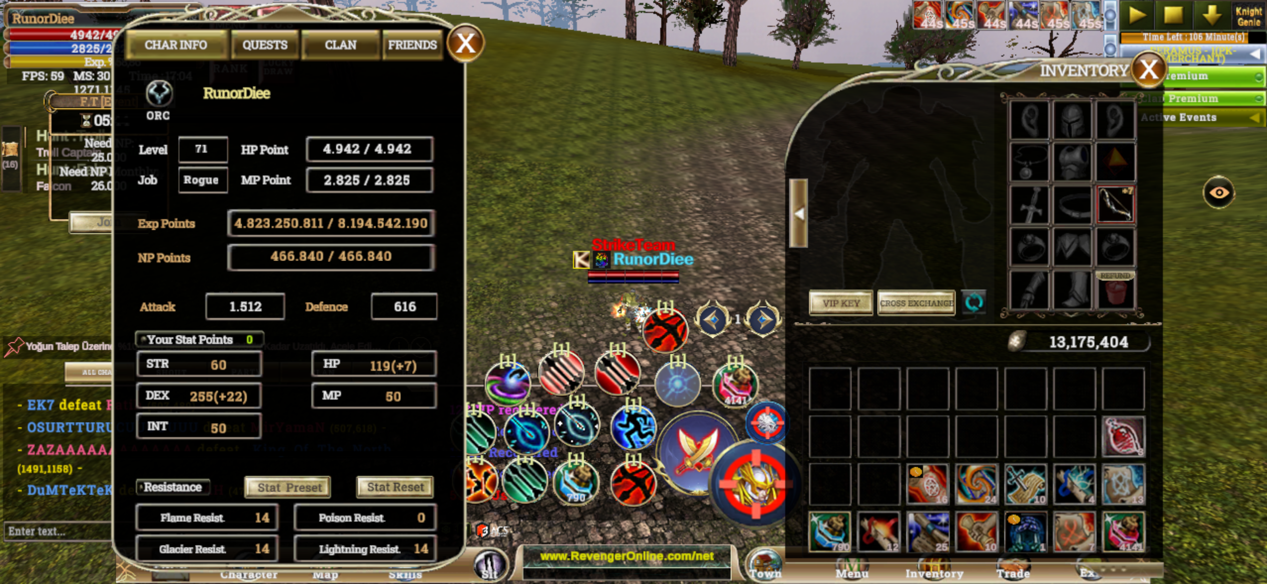 70 skil açık 7 QUEST BOW ROGUEEE