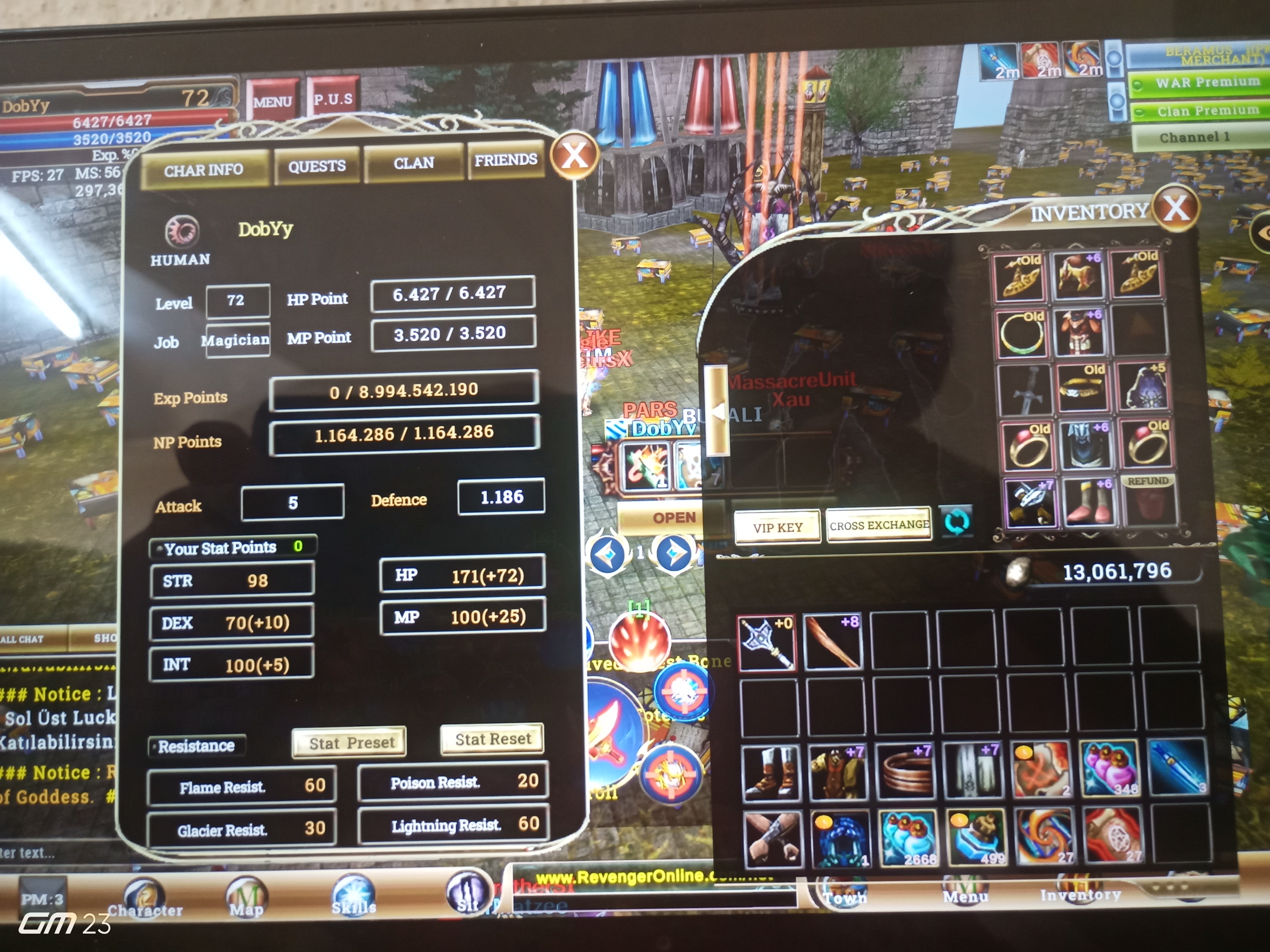 72 lvl mage Nick DobYy