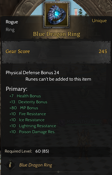 Blue Dragon Ring