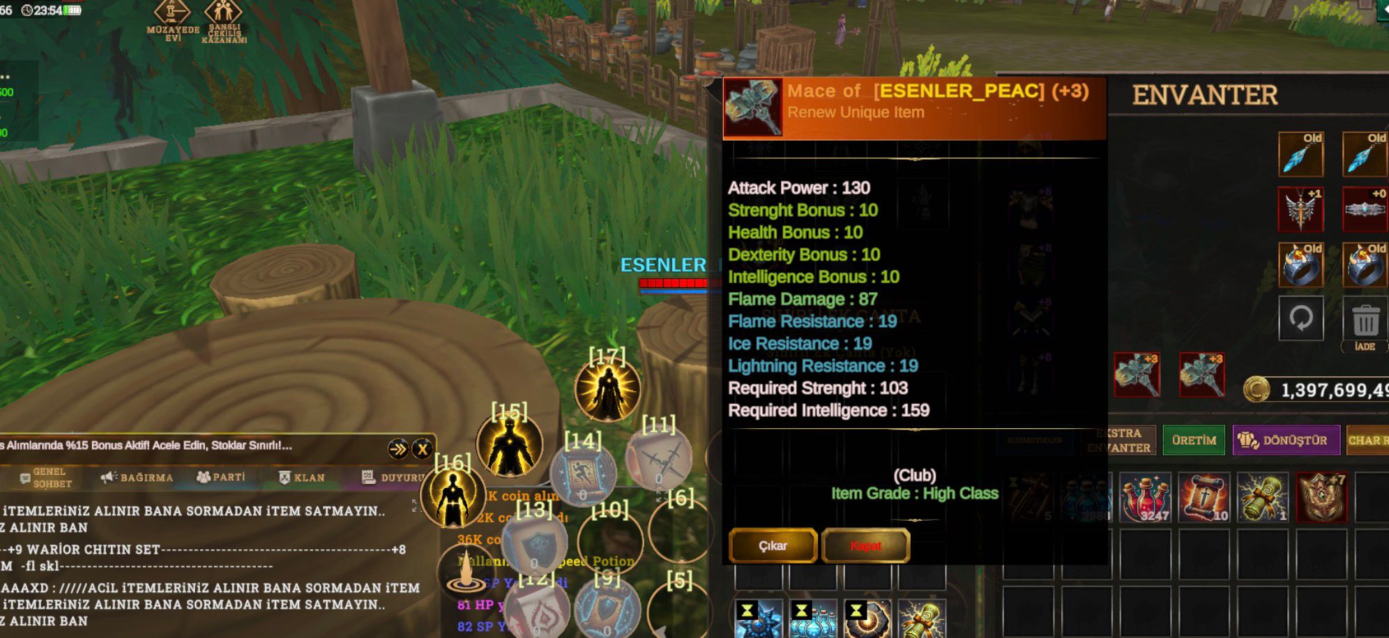 Dual Reb3 Mace +20 Relic