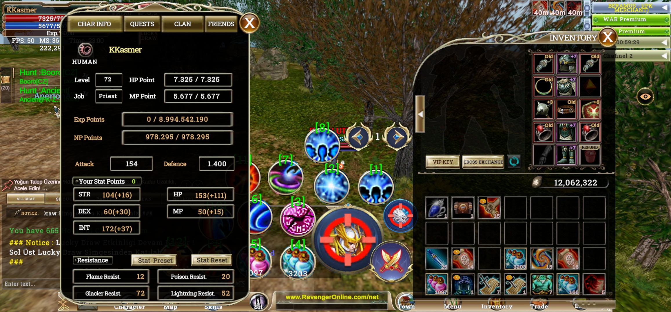 Full İTEM INT PRİEST +6 QUEST KALKAN