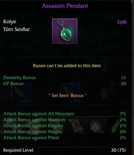 Assasin Set Satılır - Asassine Pendant & Assasin Ring & Assassin ...