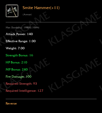 +11 Smite Hammer
