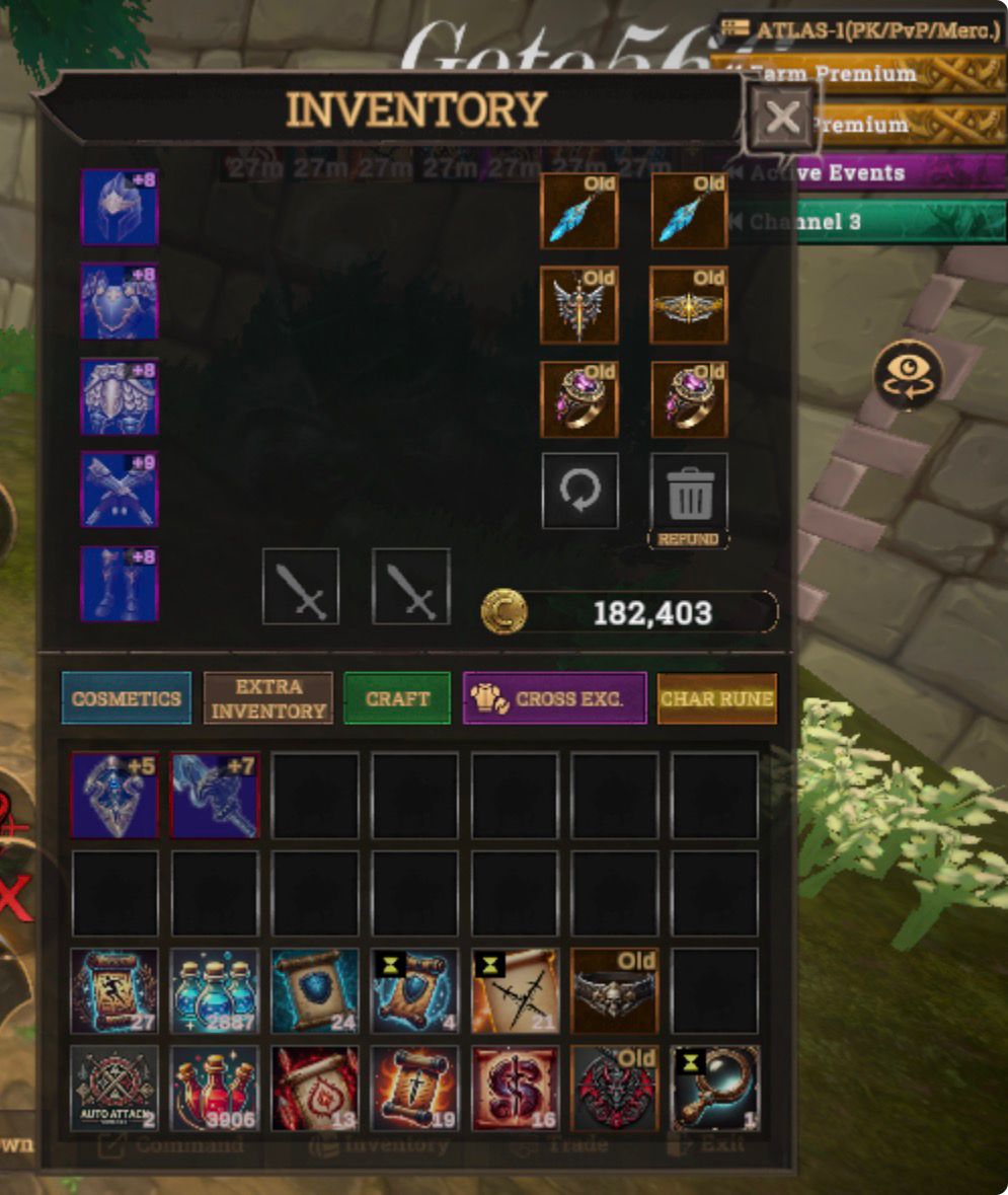 +20 RELIC +7 QUEST MS +5 QUEST KALKANLI İTEMLİ WARRIOR