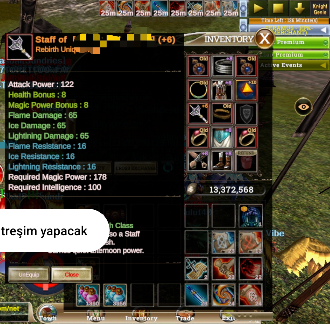 +6 rebirth questli full mage