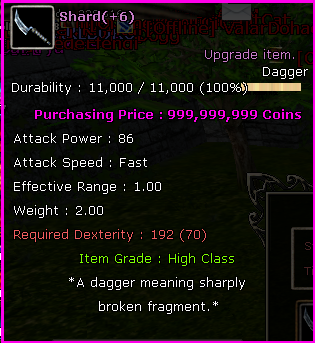 +6 SHARD SW DE TEK!