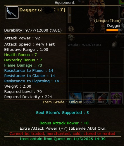 +7 quest daggerlı rogue