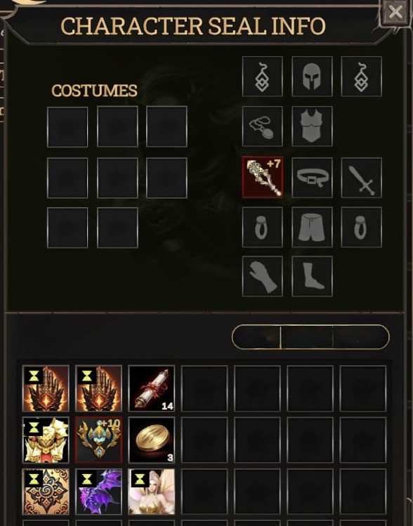 72 lvl +7 Quest Staf Skil açık (+10 Relic)