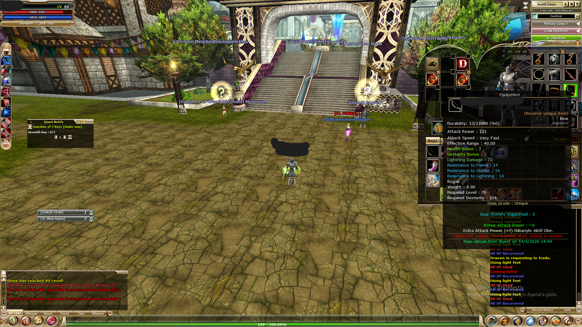 80 ROGUE REB 2 QUEST BOWLU FUL+FUL VALKYRIE HARIC