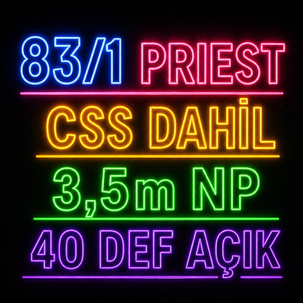 83/1 Priest - 3,5m NP