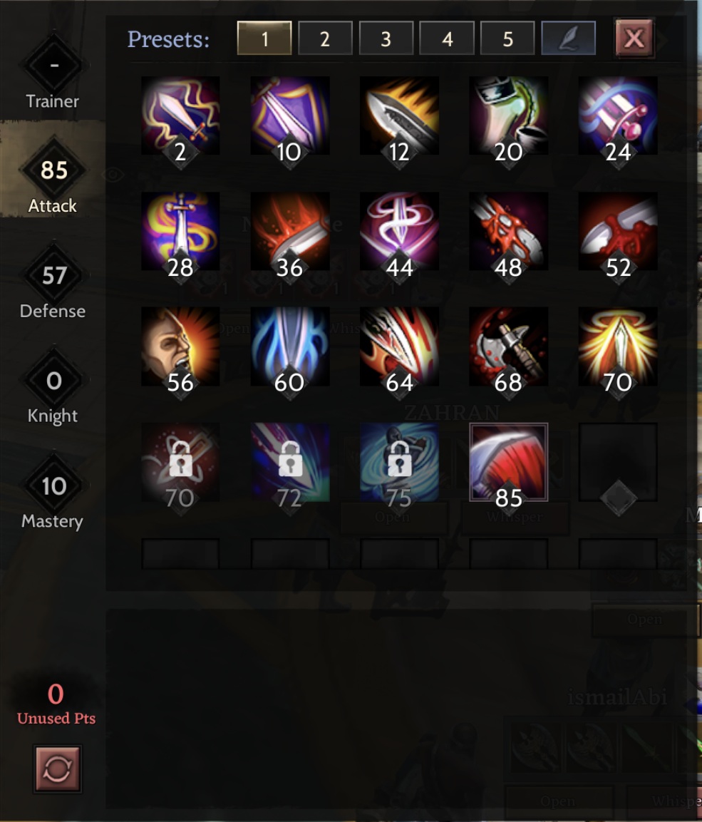 85 LEVEL YERE VURMA AÇIK 85 ATTACK AÇIK