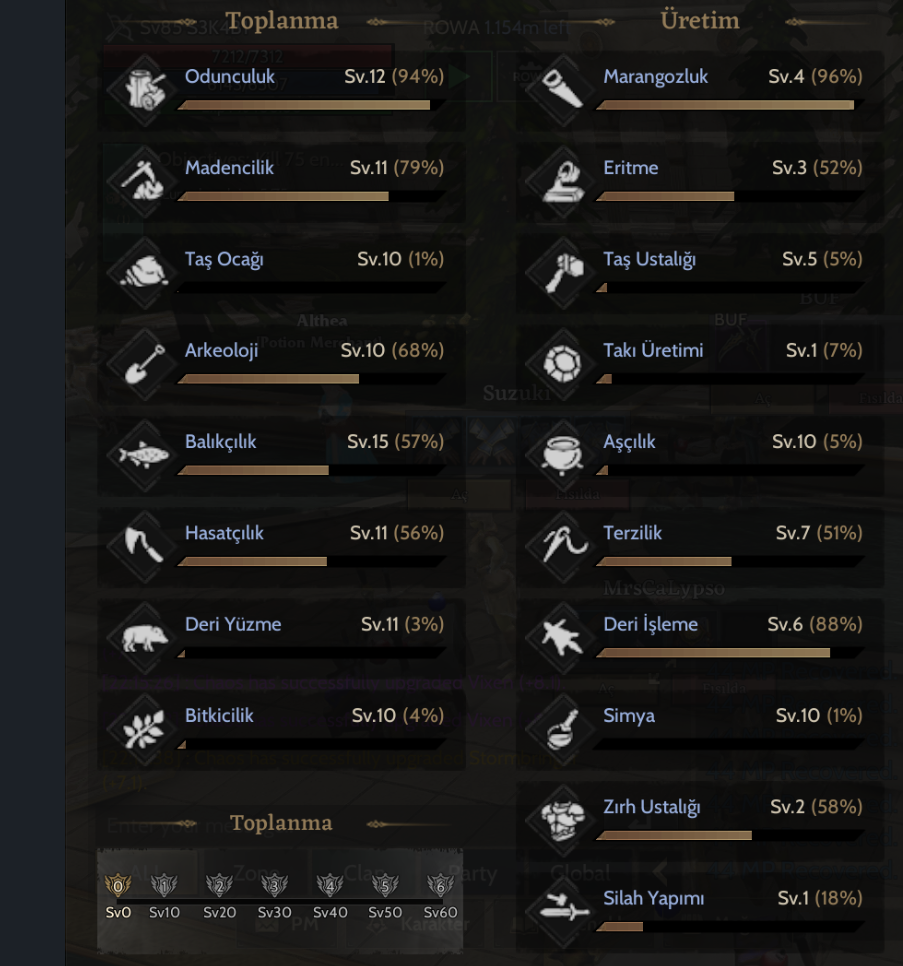 85 LVL ROGUE +10 TOPLAYICILIK VE PUS (NFT SİZDEN)