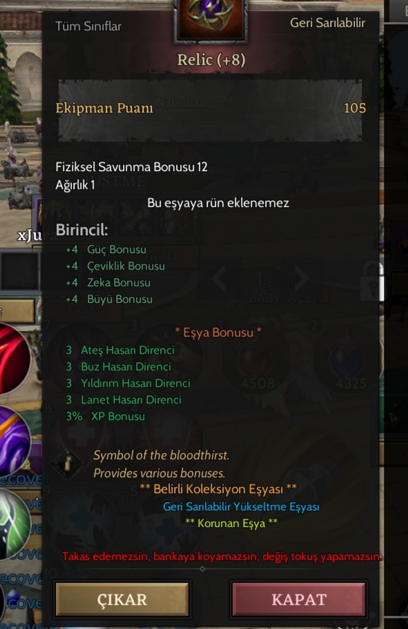 85 PRİEST +8 RELİC CİFT SKİLL NFT ALICIDAN