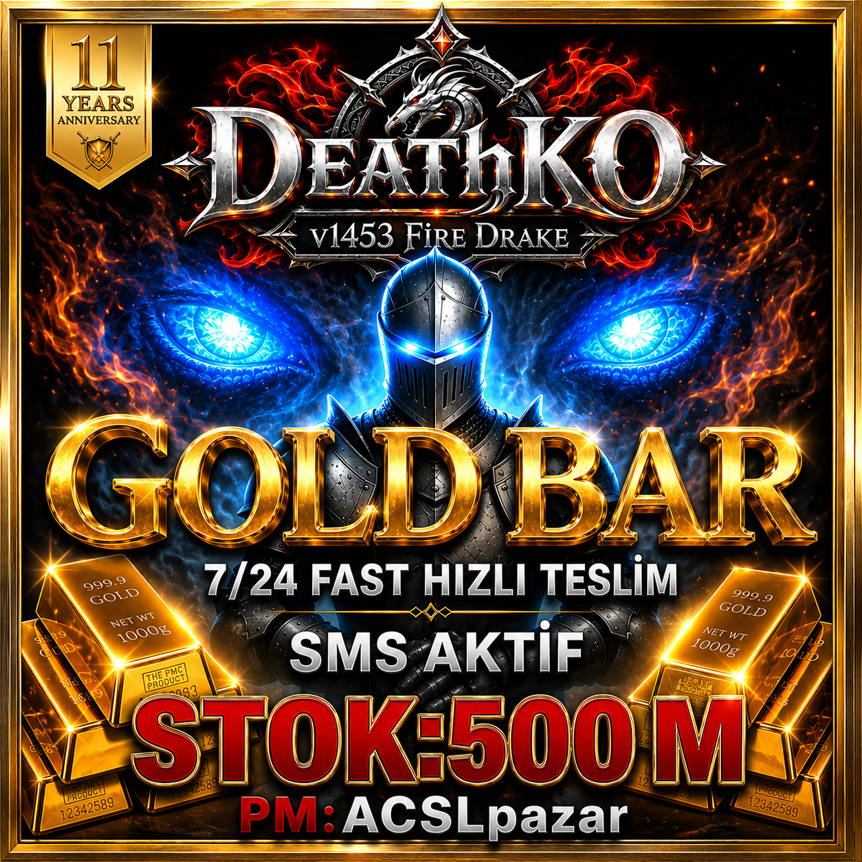 DeathKO - FireDrake Goldbar Pazarı