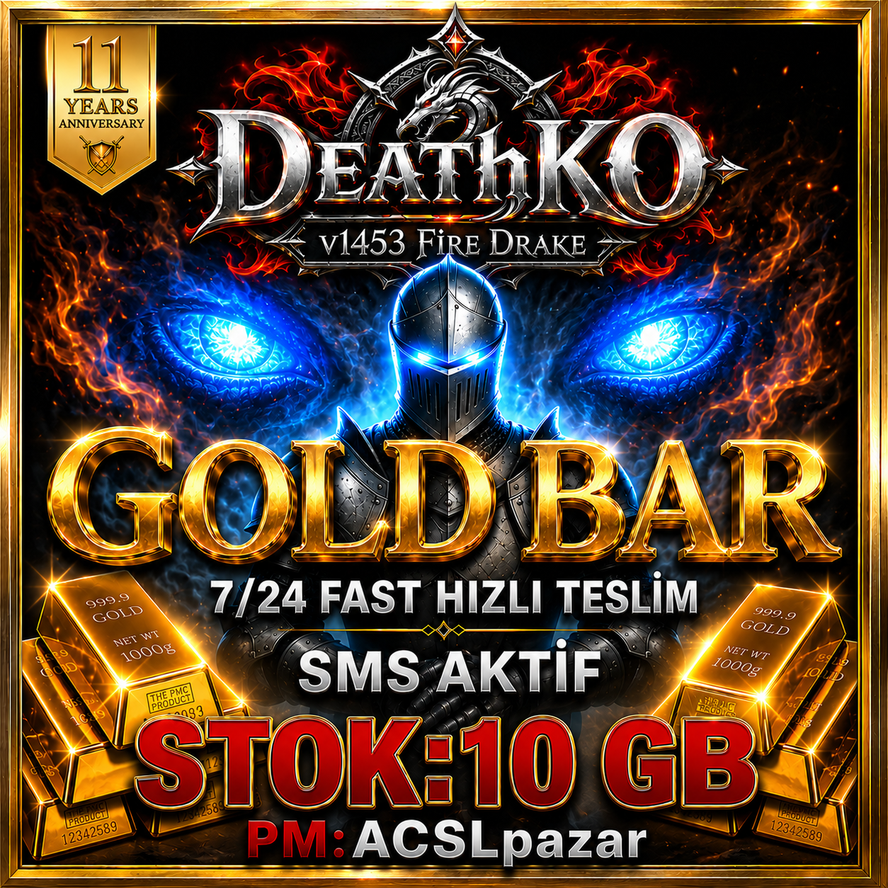 DeathKO - FireDrake Goldbar Pazarı
