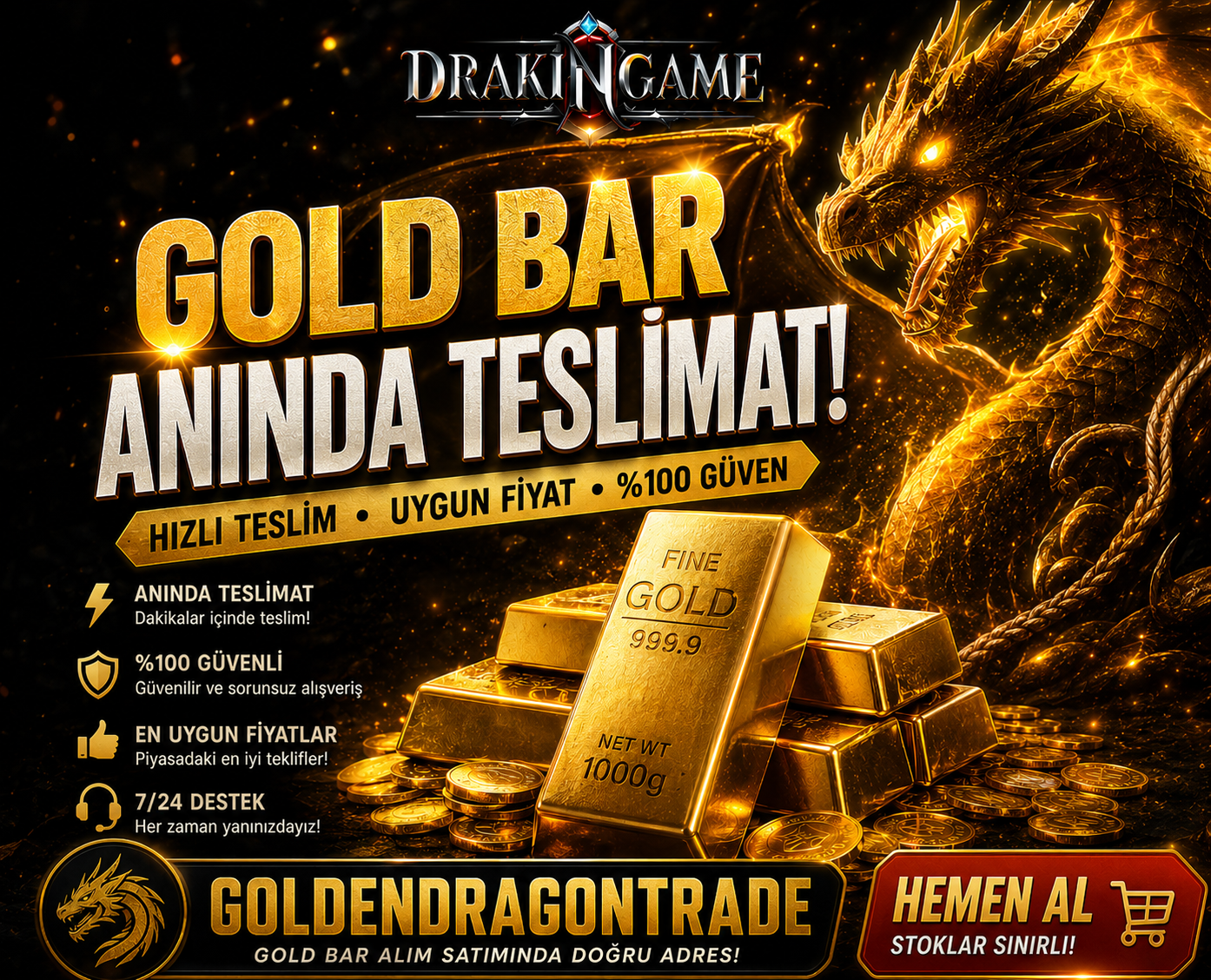 Drakingame Goldbar Pazarı
