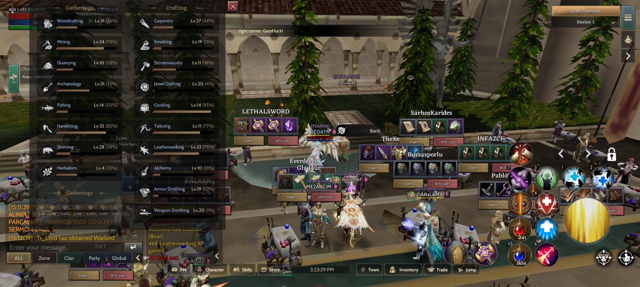 GM2 OLMAK ÜZERE ELİT TOPLAYICI CRAFTER HESAP