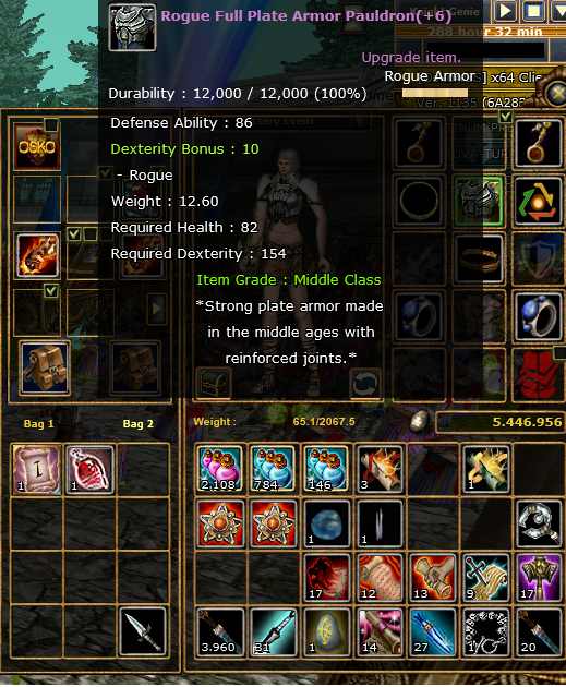 KELEPİR 65 LVL ROQUE PRE PARASINA