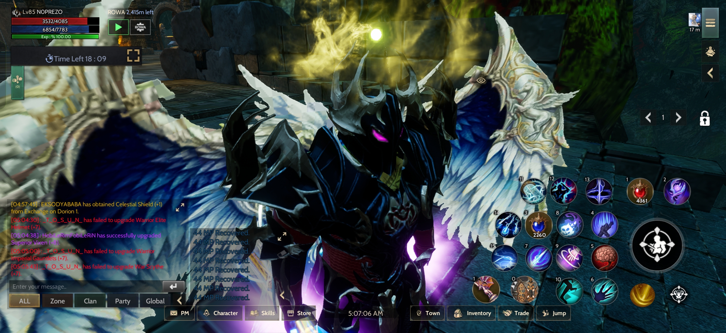 MAGE - Gatherer (Anklet of Magic S) - 70 Light Nova - Fast as Lightning (Blink) - 82 Staffı AÇIK