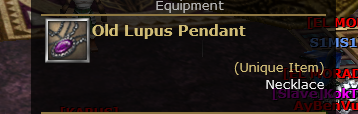 OLD LUPUS PENDANT