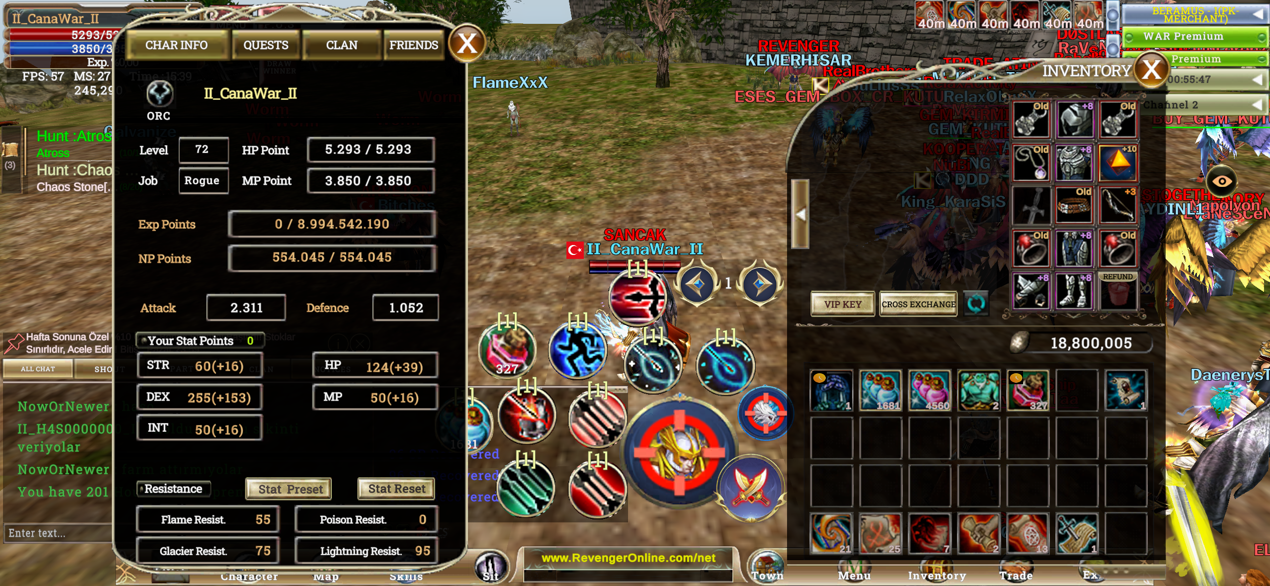 REB3 QUESTLİ 600 k npli pk charı