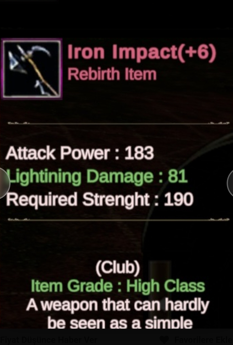 REBIRT +6 IRON IMPACT