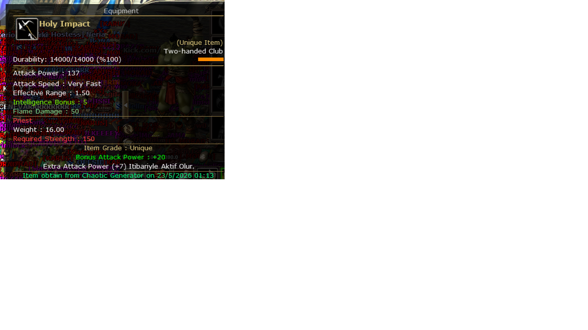 SELL +0 HOLY IMPACKT