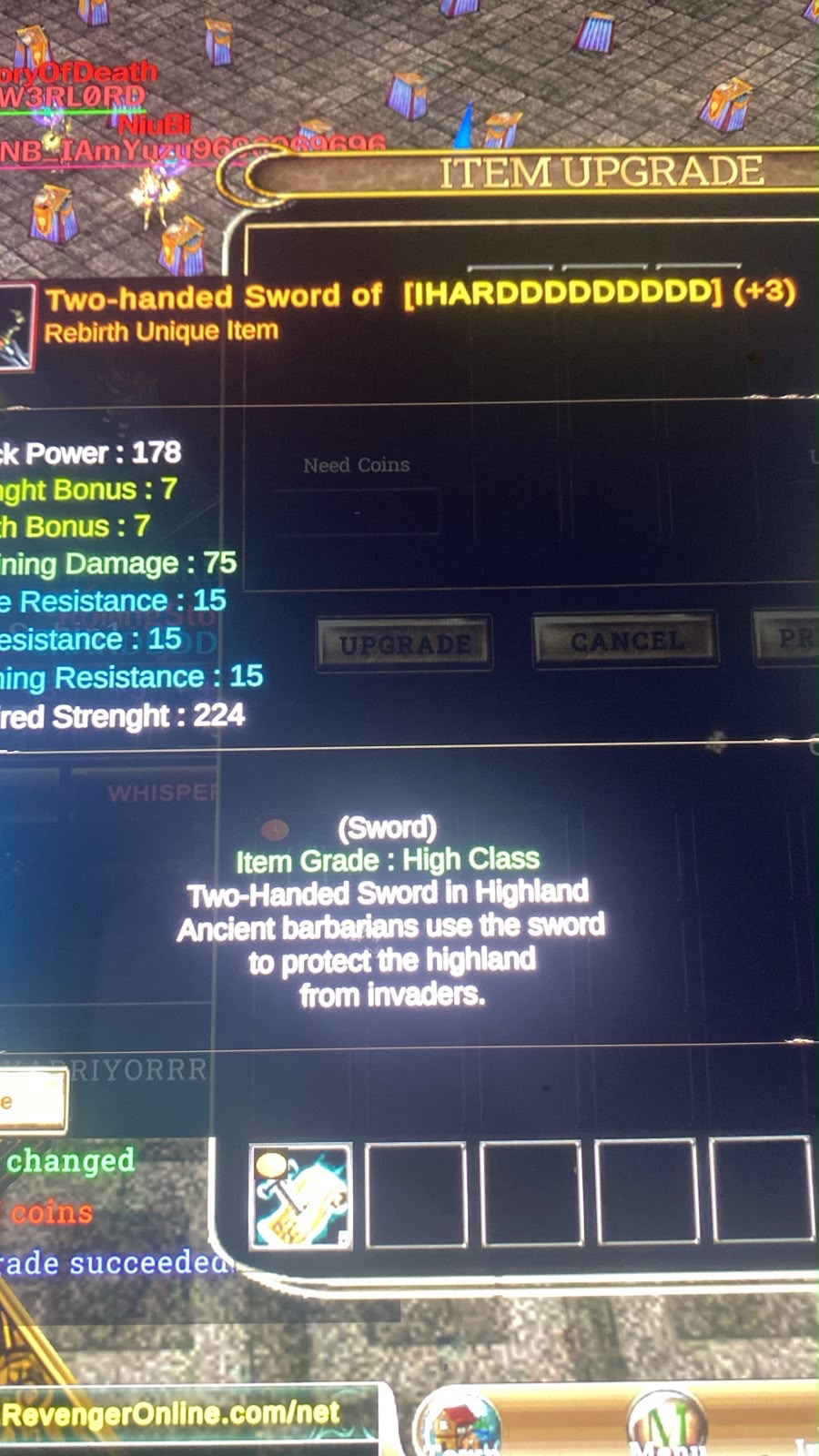 Sell 72 LW WArrior Reb 3 ms