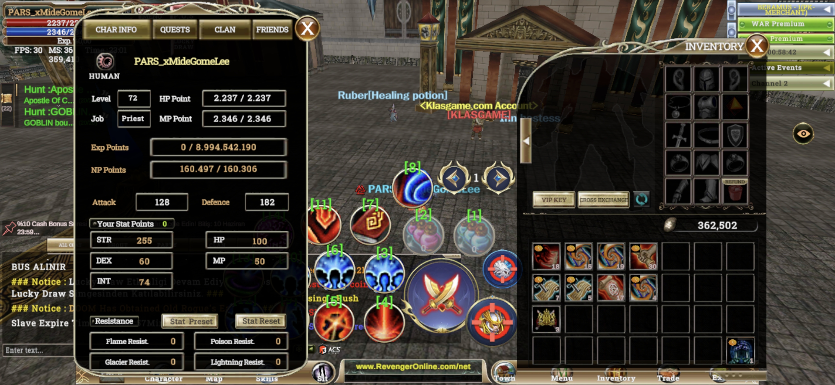 Sell 72 Lwl puslu priest
