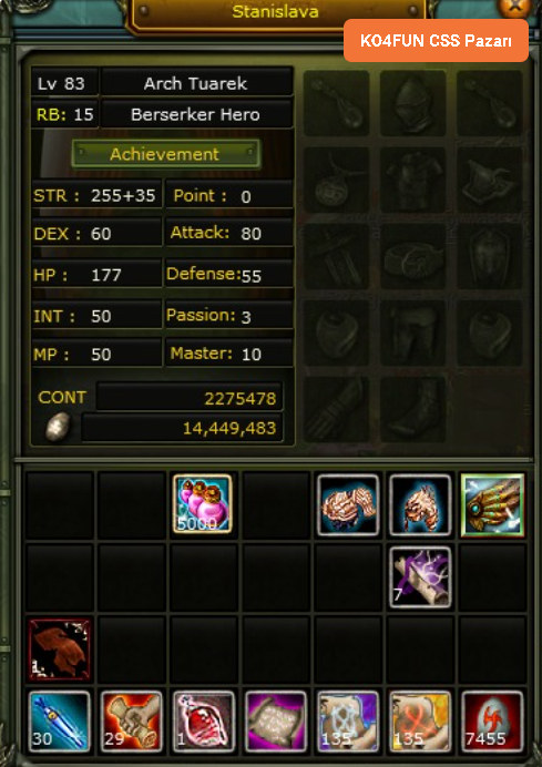 SELL 83 LWL REB 15  WARRİOR   2.2 M NP