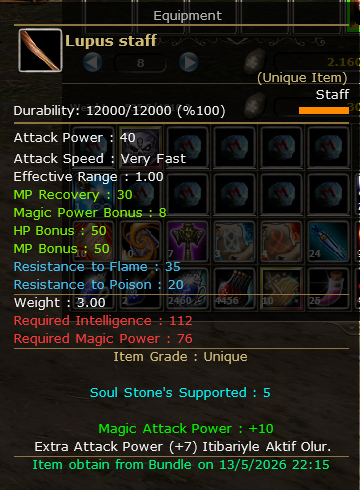 SELL LUPUS STAFF