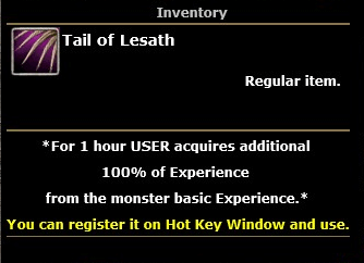 Tail of LESATH