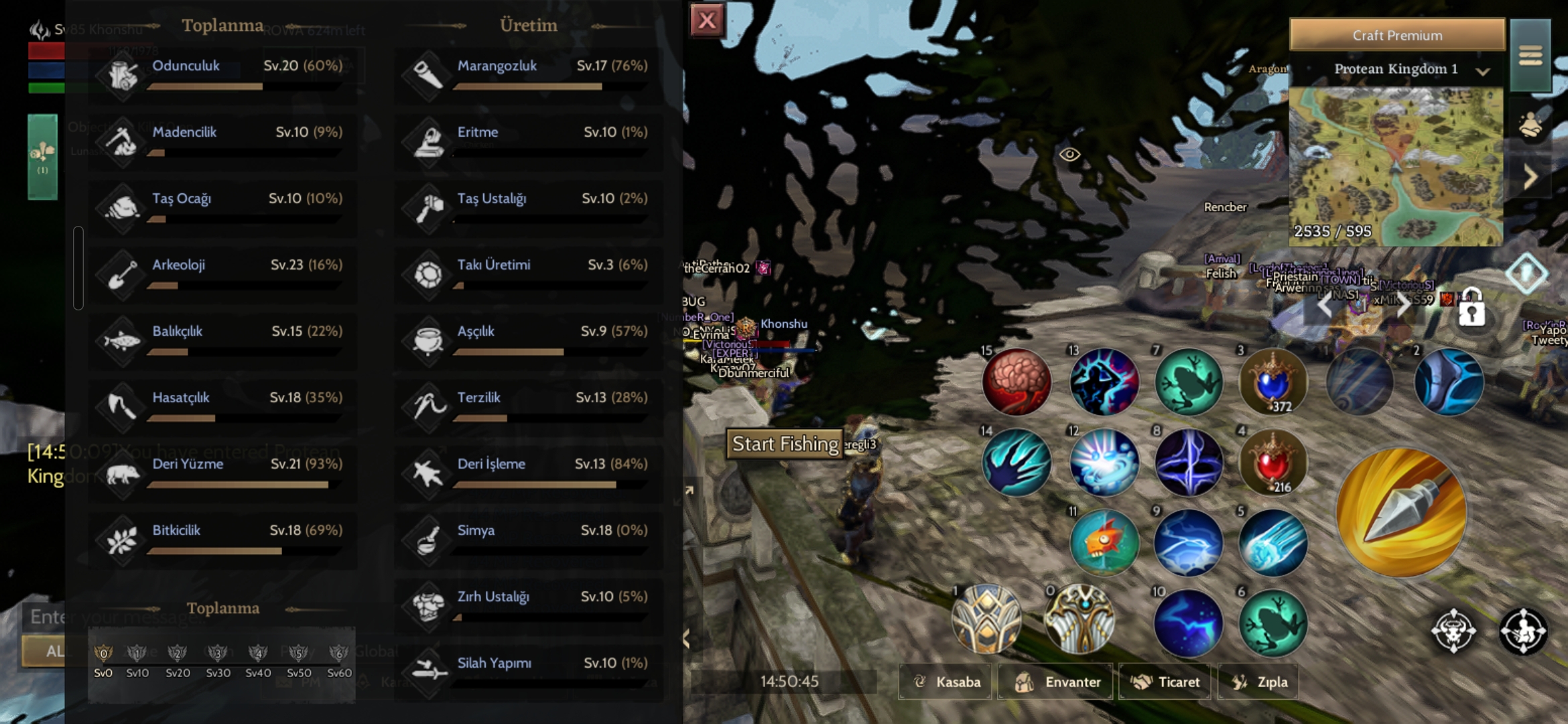 Toplamacı 85 boş mage