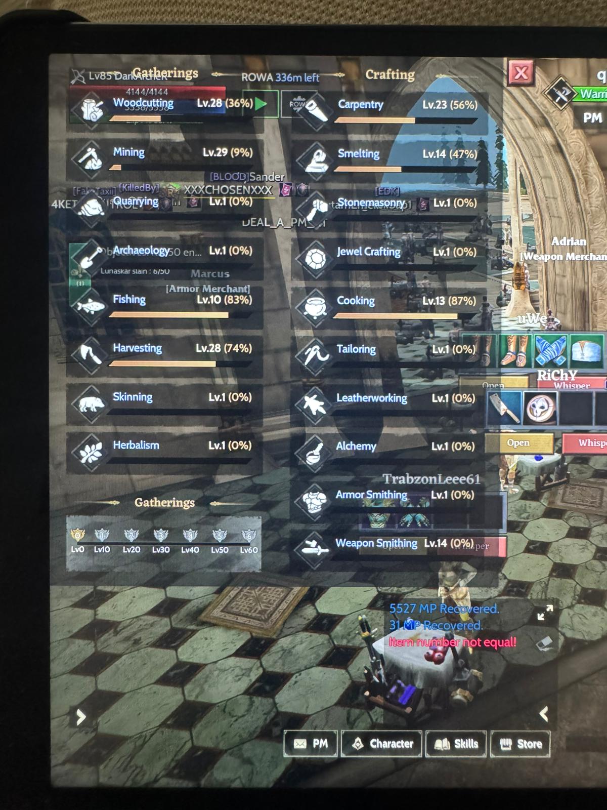 TOPLAYICI CRAFT ÇARI MESLEKLER 14 LVL WEAPON CRAFT