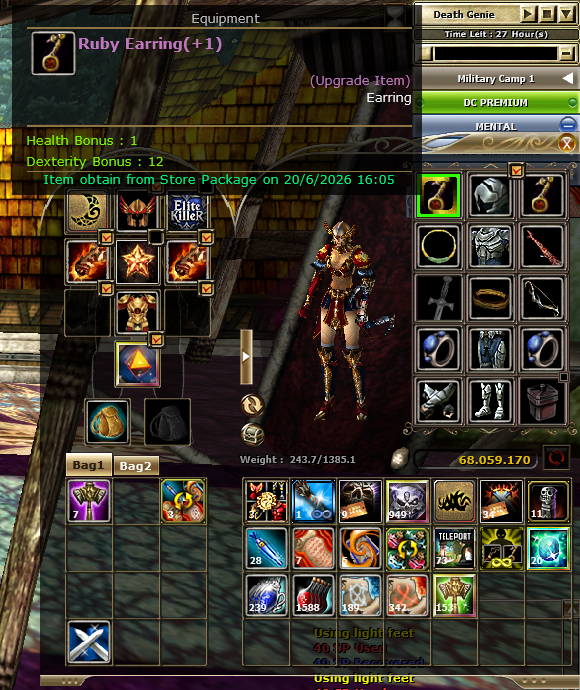 +2 ENION BOW - +3 ELITE KILLER - +5 TALISMAN - +1 DEATH STAR 14 GUN FULL PUS CSS BENDEN FIYAT