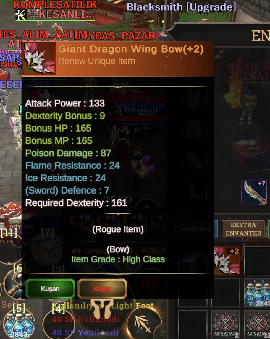 +2 REB GİANT DRAGON WİNG BOW