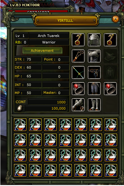 28X EXP JAR BOŞ KARAKTER