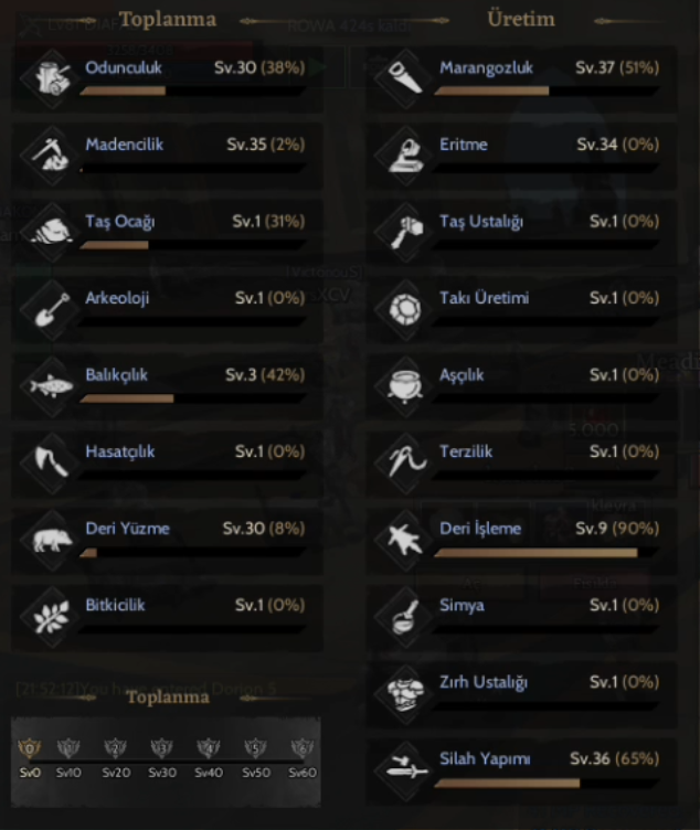 36 LEVEL WEAPONCRAFTER KUPON CHAR