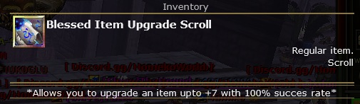 +7 %100 BLESSED UPGRADE SCROLL