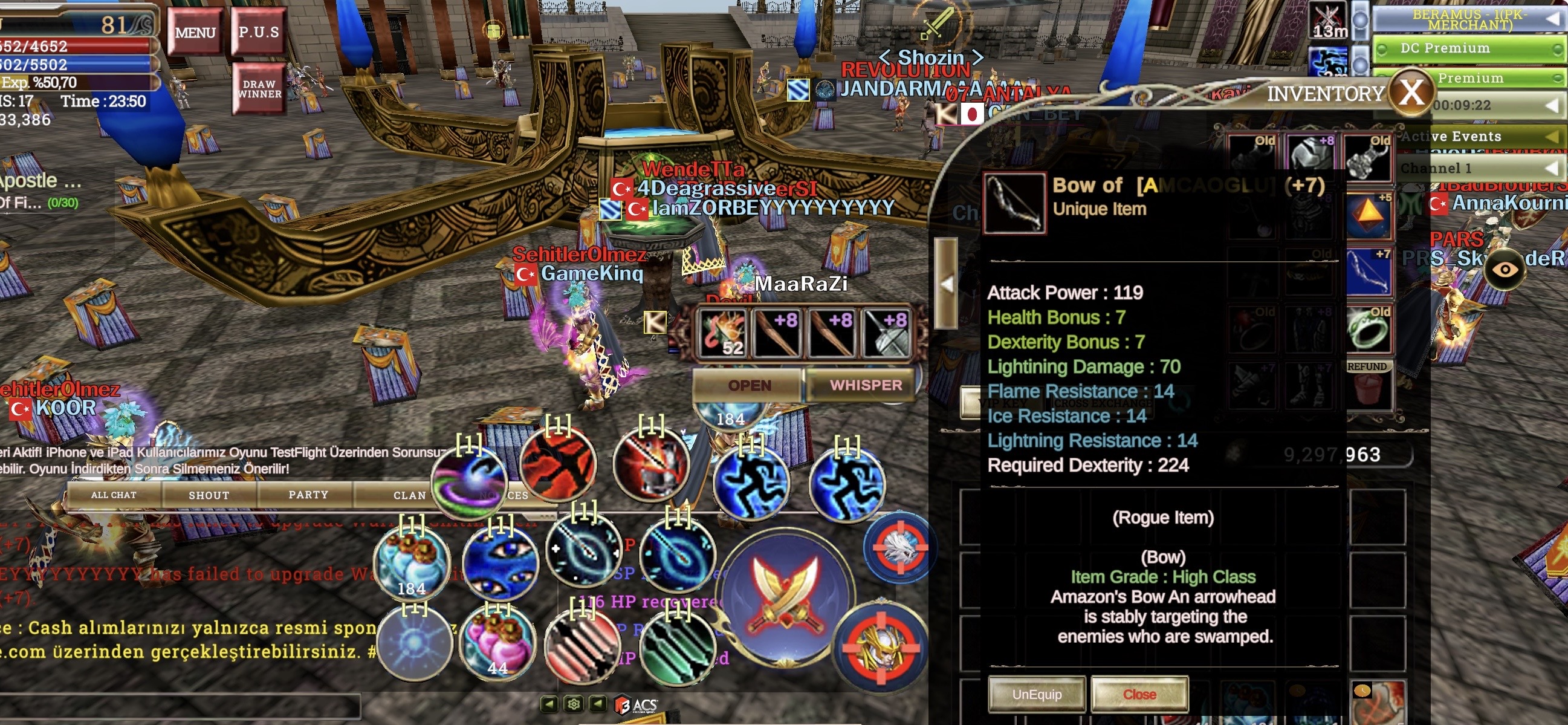 7 Quest bovlu 2.7 milyon npli 8 ve 7 set karışık Rogue