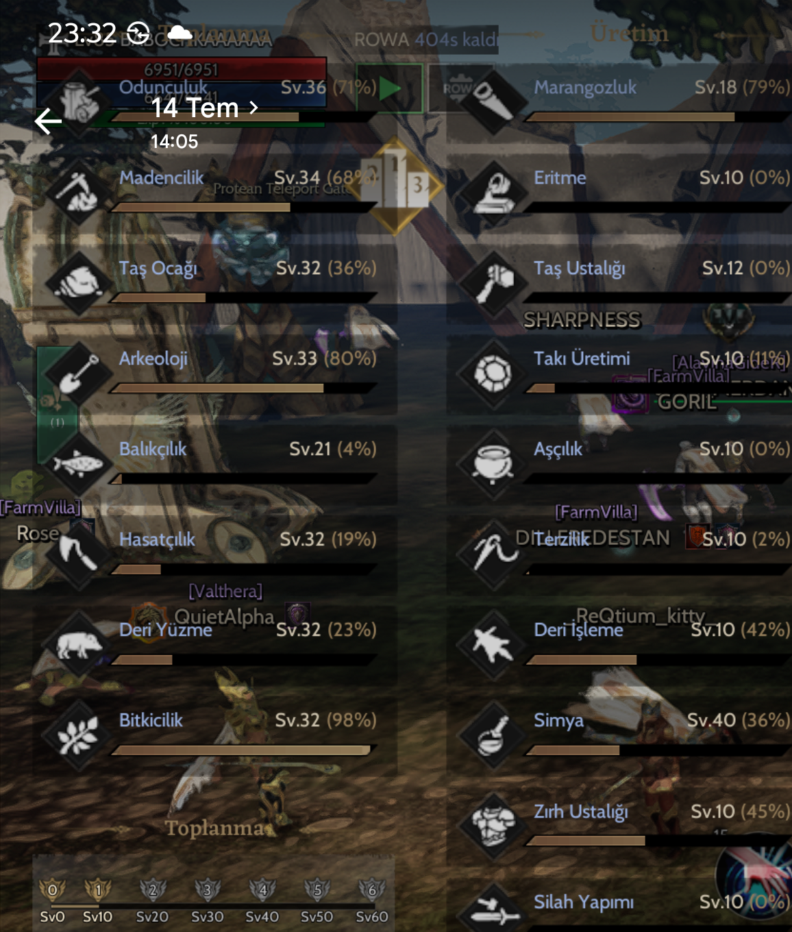 7x30 GM1 Craft Priest SKİLLER ACİK