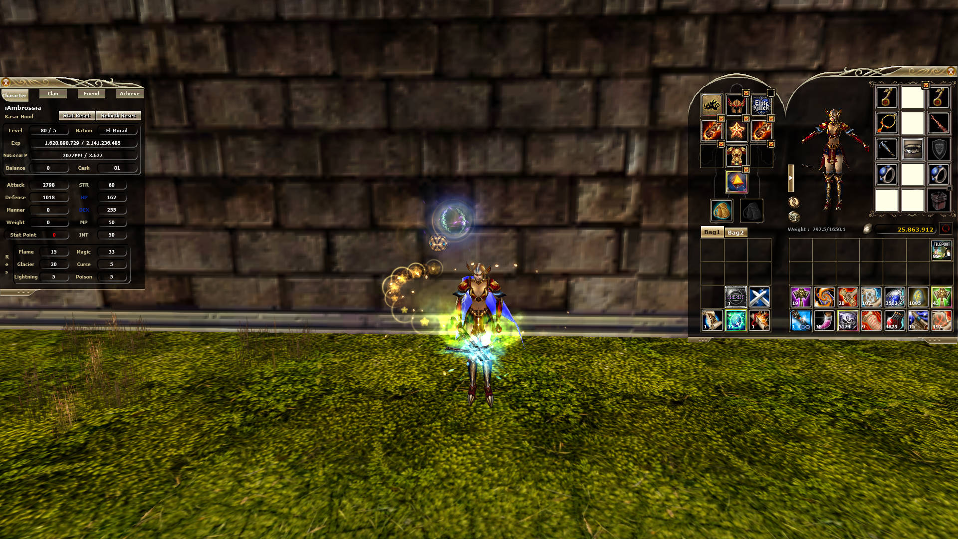80/5 DKS +3 TALISMAN+5 ITEMLI ROGUE!