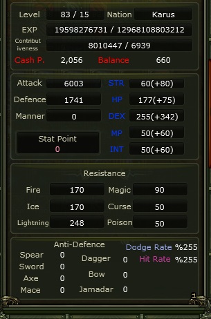 83/15 1000day 100def 8m NP Elite pk ready Archer (Rogue)