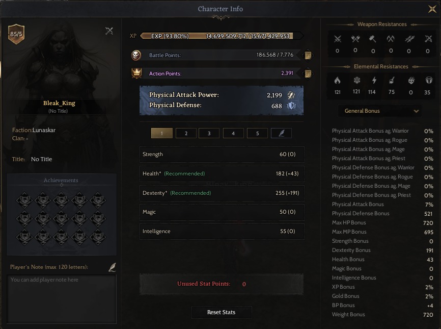 85/5 %100 186K BP +7HOLY BOW +7 HOLYDAGGER POTCU ROGUE