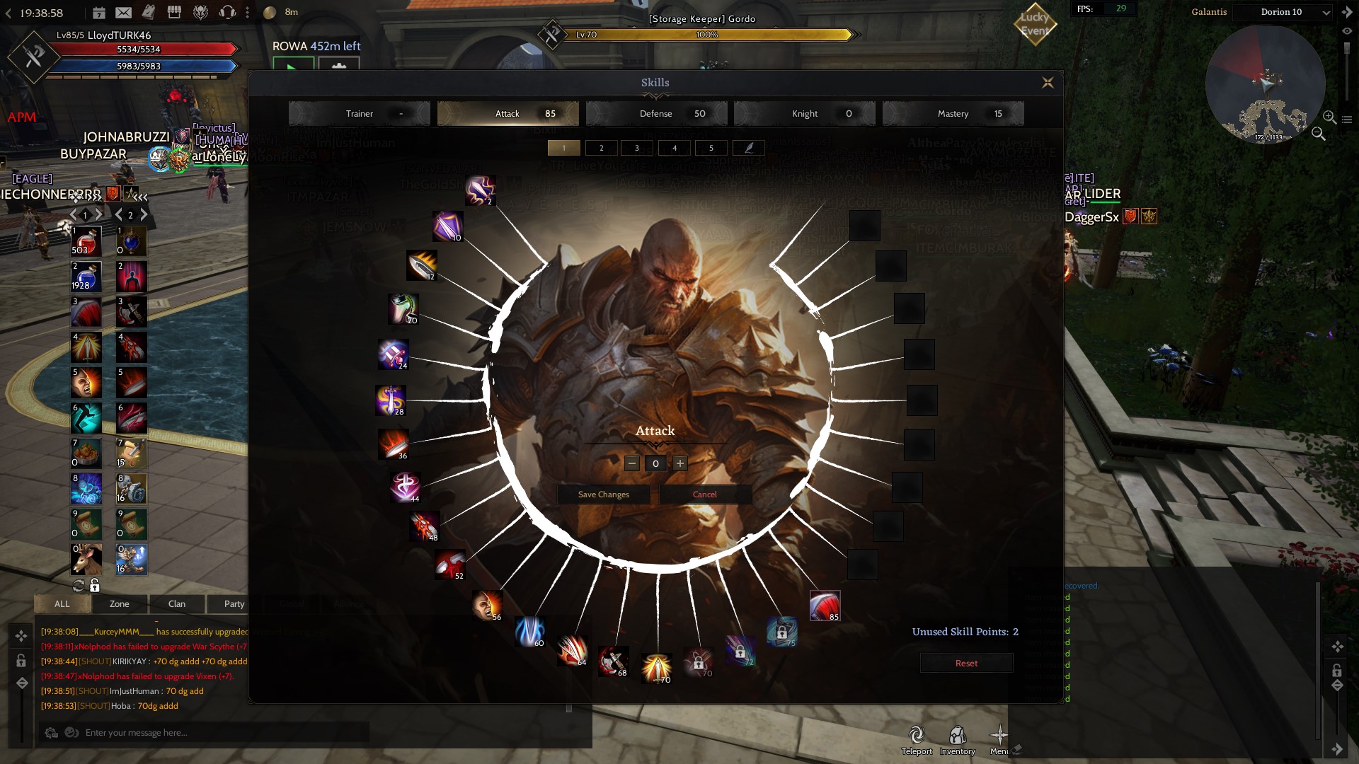 85 level warrior toplamalı farm ve inferno charı