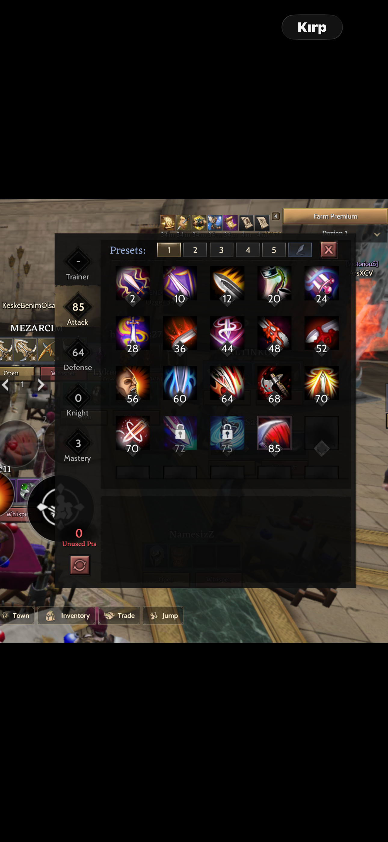 85 LUNASKAR +20 Relic +7 Nyra FULL PUSS YERE VURMA