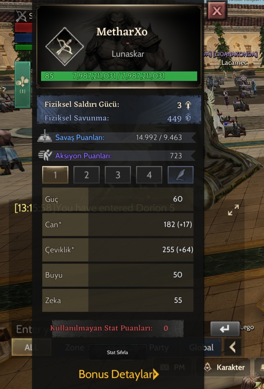 85 LV ROGUE (ASAS) BOŞ HESAP