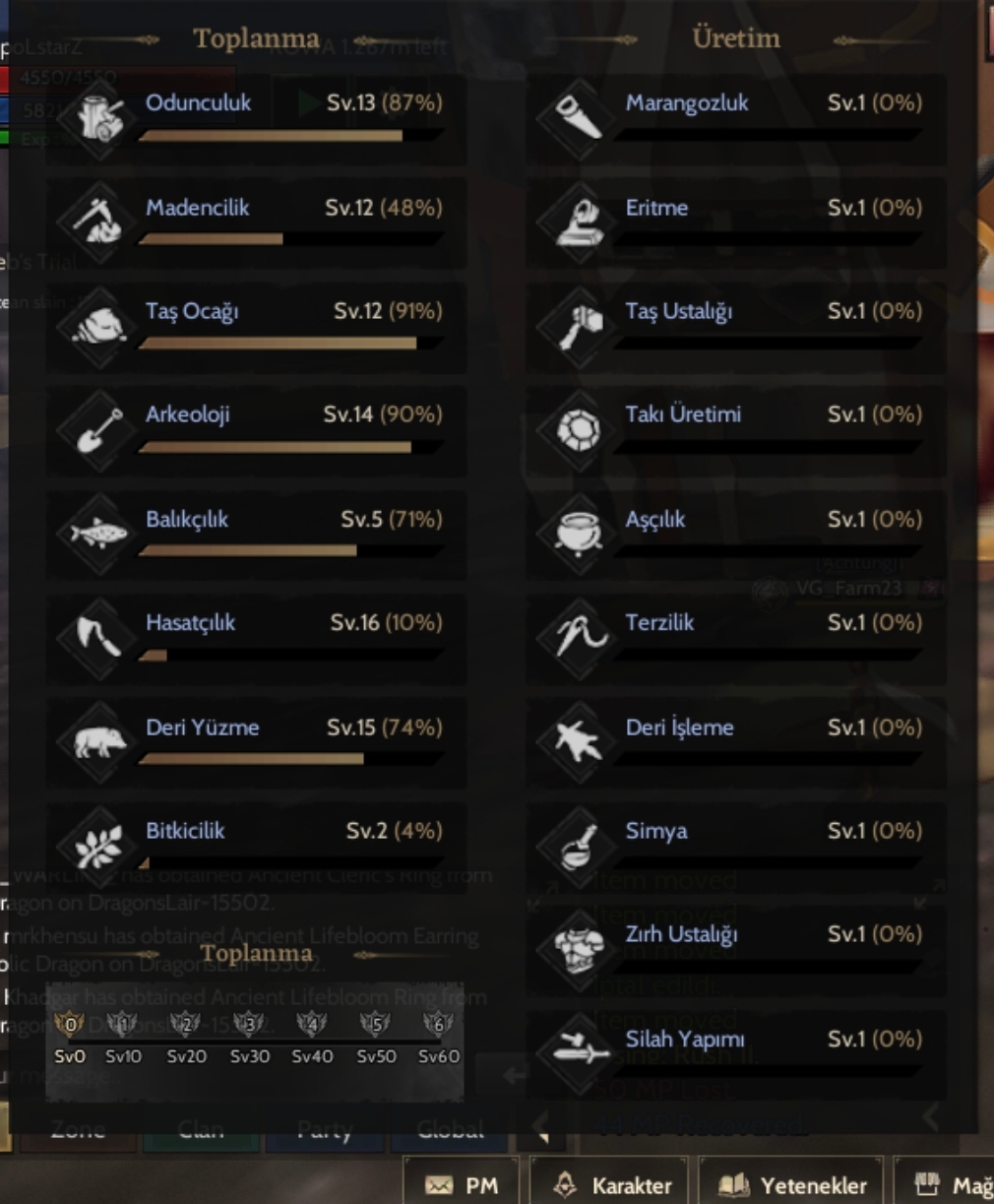 85 LVL ROGUE TOPLAMALI (ASAS 68 AÇIK)